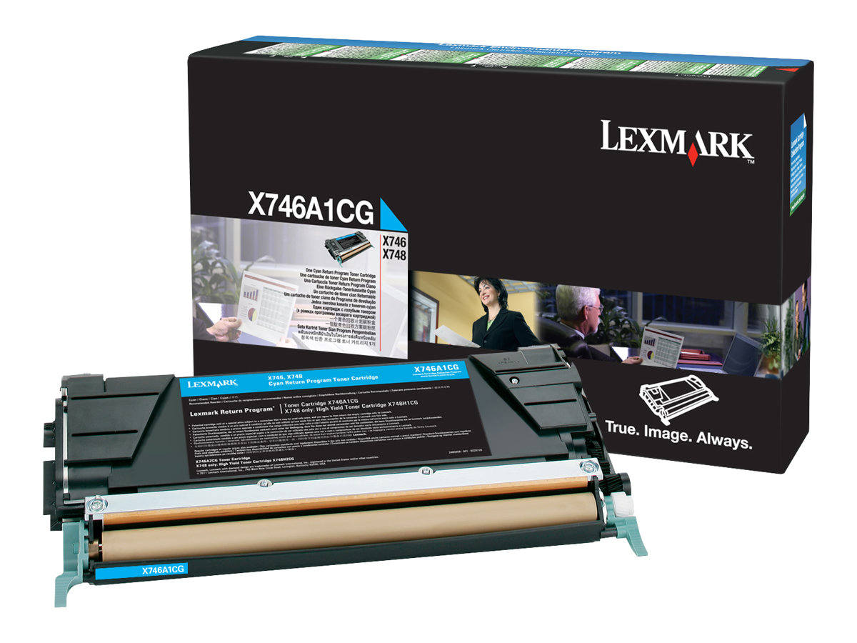 Lexmark X746A1CG cartuccia toner 1 pz Originale Ciano