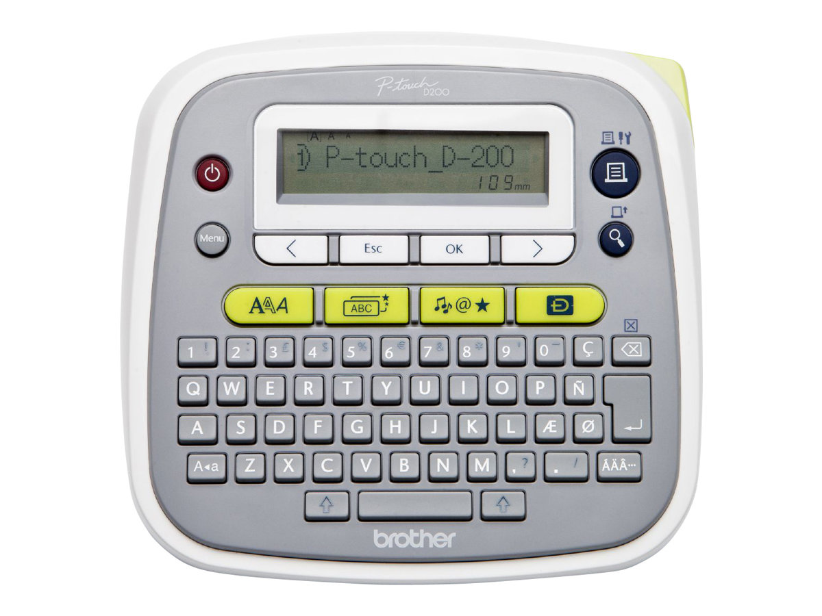 Brother P-Touch PT-D200 - Beschriftungsgert - s/w - Thermotransfer - Rolle (1,2 cm)