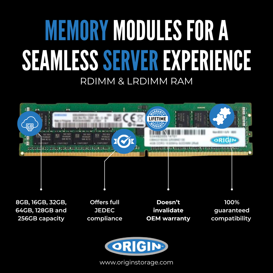 Origin Storage 8GB DDR3 1600MHz RDIMM 1Rx4 ECC 1.35V