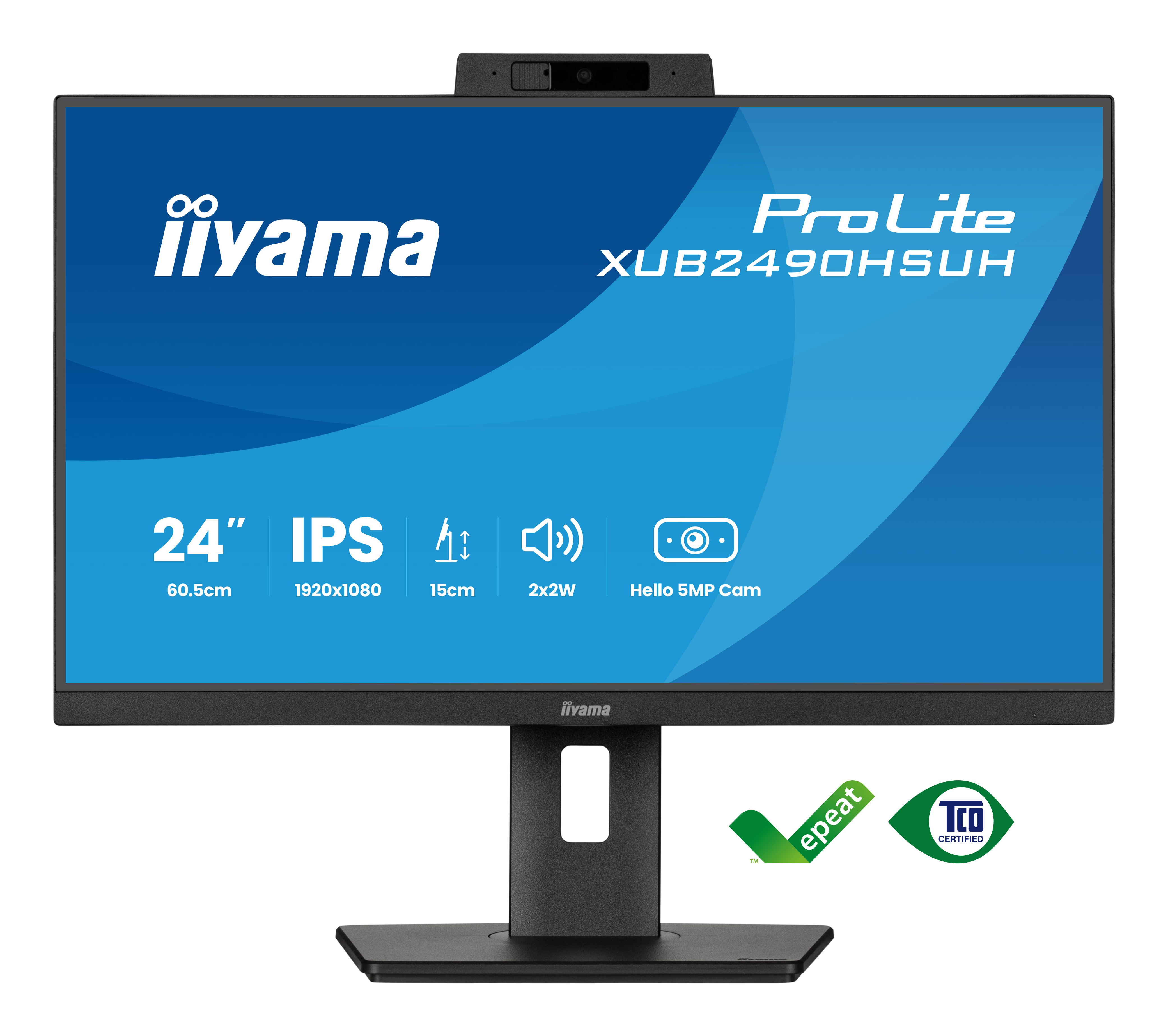 iiyama XUB2490HSUH-B2 computer monitor 60.5 cm (23.8) 1920 x 1080 pixels Full HD LED Black