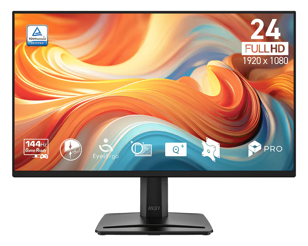 MSI Pro MP245 E14VL pantalla para PC 60,5 cm (23.8) 1920 x 1080 Pixeles Full HD LCD Negro