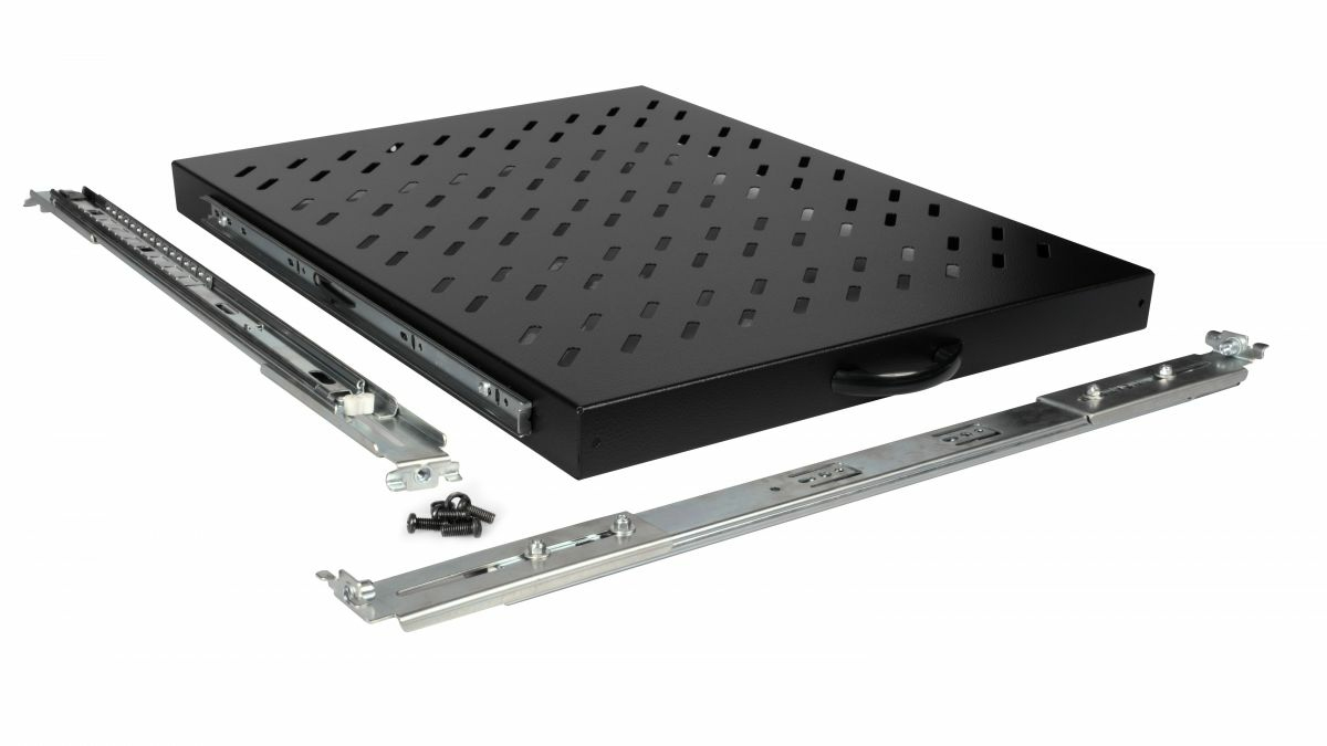 Equip Fachboden variabel 19 fr Serverschrnke 1U 80cm sw - 0,8 m