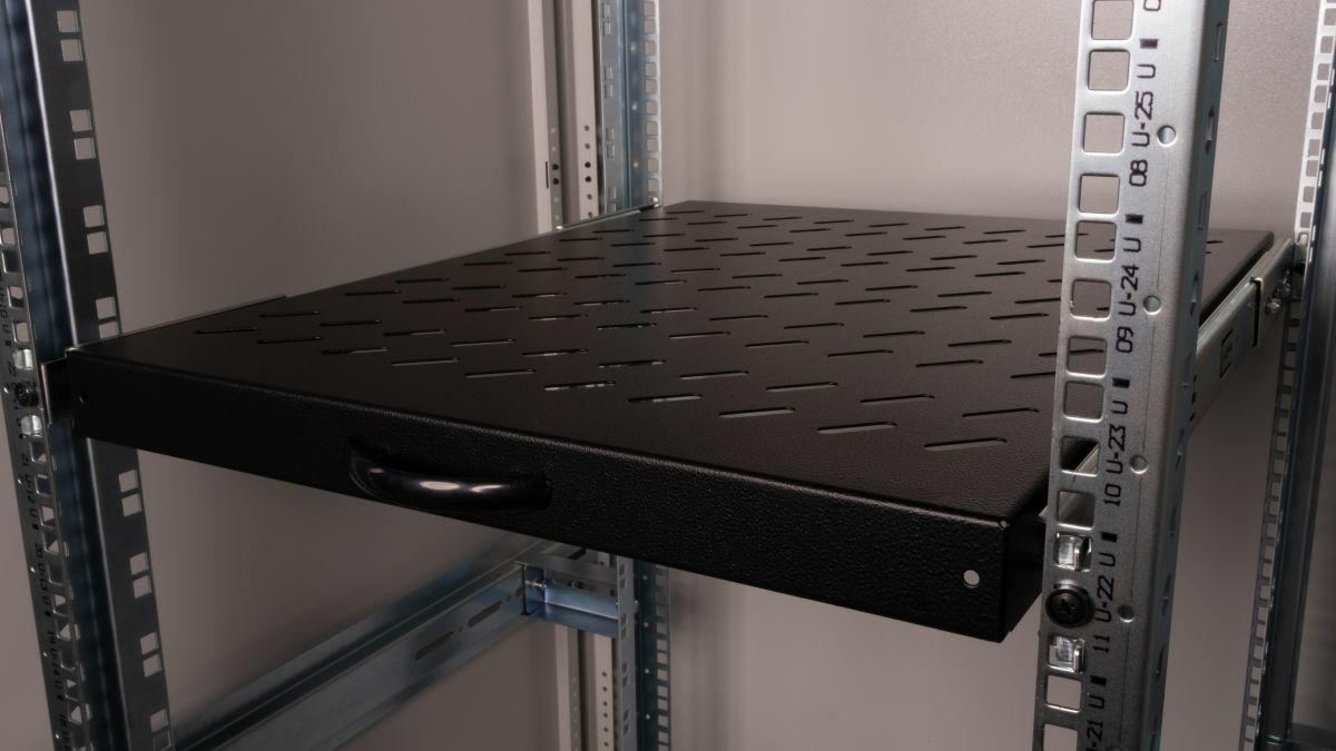 Equip Fachboden variabel 19 fr Serverschrnke 1U 80cm sw - 0,8 m