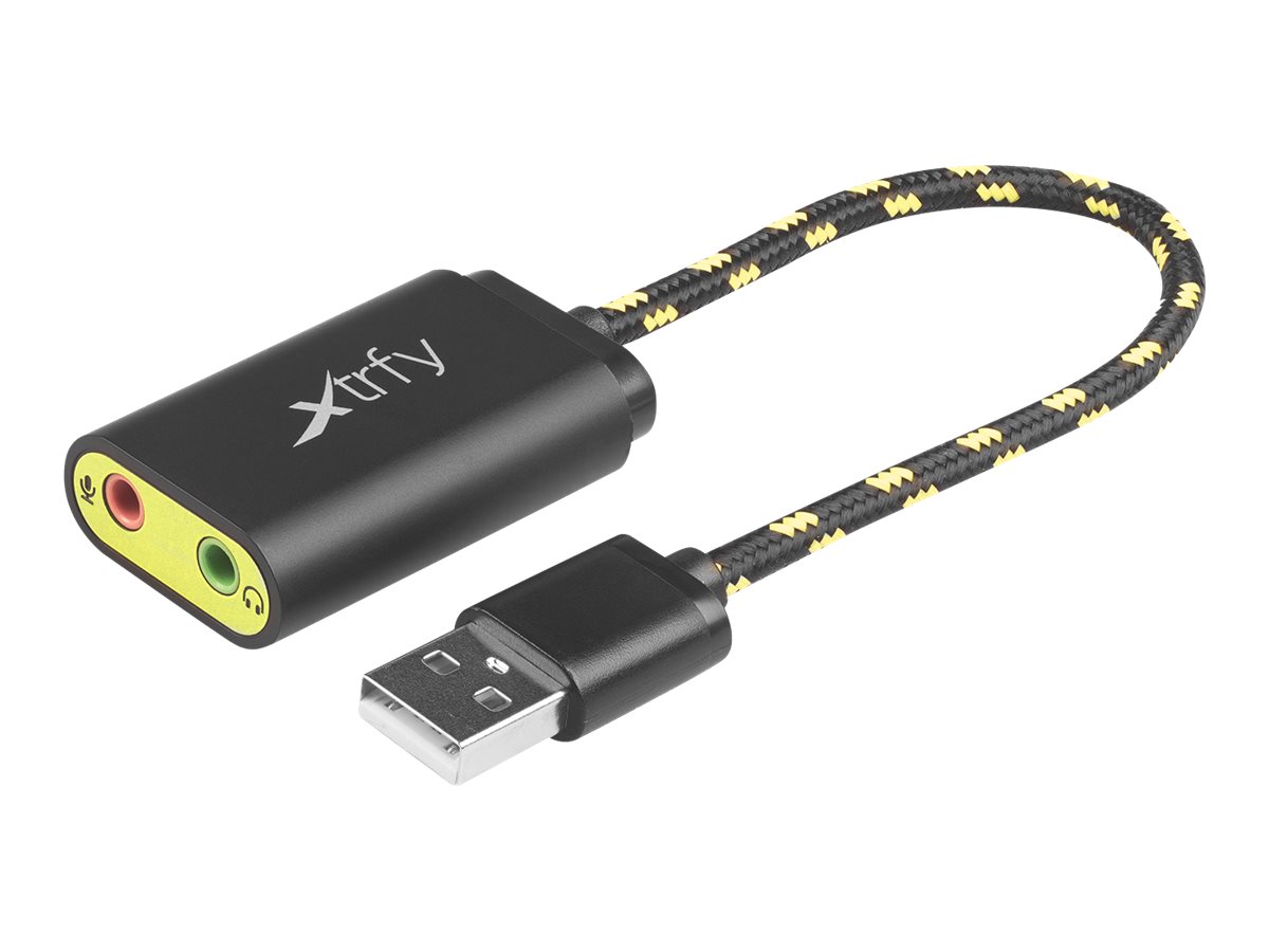 Xtrfy SC1 - Schwarz - Gelb - USB - 2 x 3.5mm - Mnnlich - Weiblich - Gold