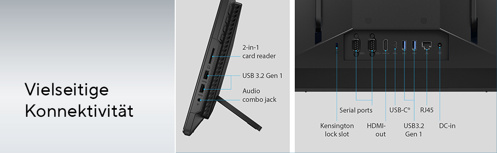 ASUS AiO E16 15.6 Touch N4500 4 128 black E1600WKAT-BMR143M ohne OS