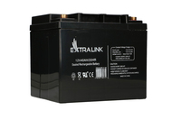 Extralink Akkumulator AGM 12V 40Ah wartungsfrei - Plombierte Bleis�ure (VRLA) - 13,5 V - 1 St�ck(e) - Schwarz - 12 Ah - 40 VAh