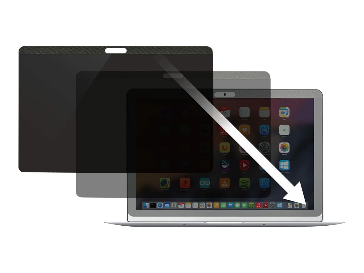 StarTech.com Laptop Privacy Screen for 15 inch MacBook Pro & MacBook Air - Magnetic Removable Security Filter - Blue Light Reducing Screen Protector 16:10 - Matte/Glossy - +/-30 Degree