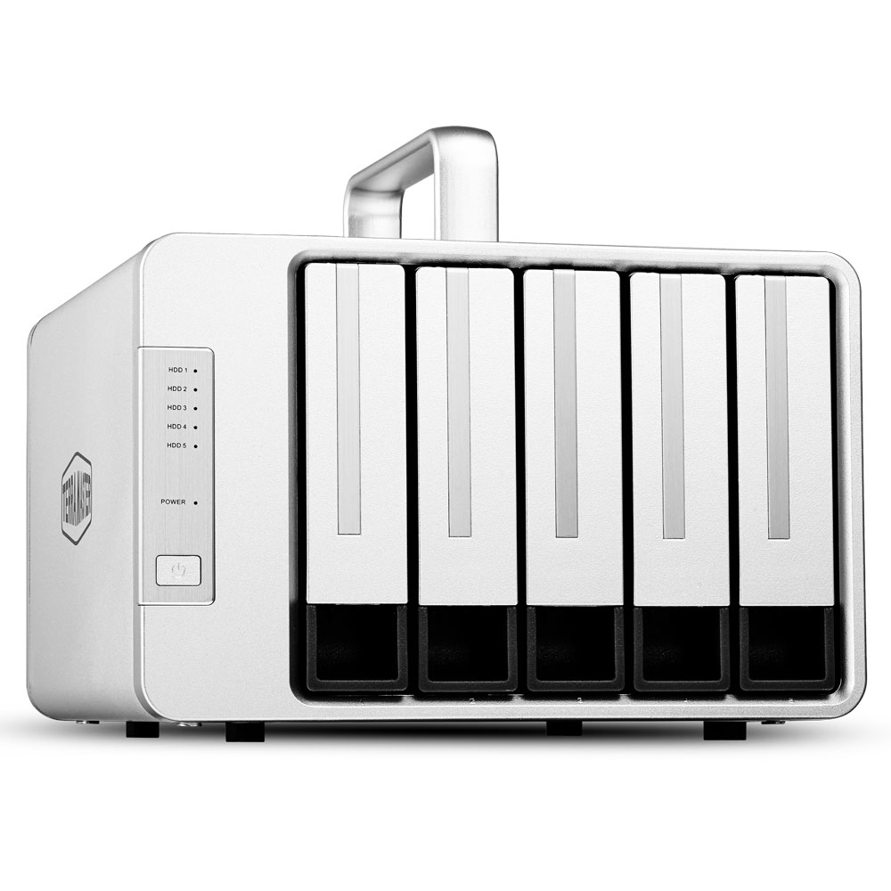 TerraMaster D5 Thunderbolt 3 disk array Desktop Grey