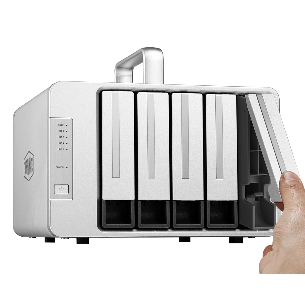 TerraMaster D5 Thunderbolt 3 disk array Desktop Grey