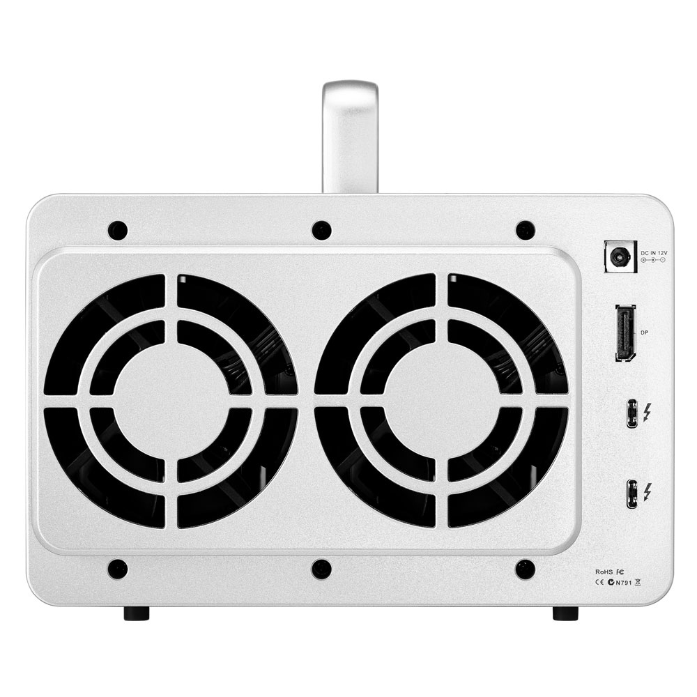 TerraMaster D5 Thunderbolt 3 disk array Desktop Grey