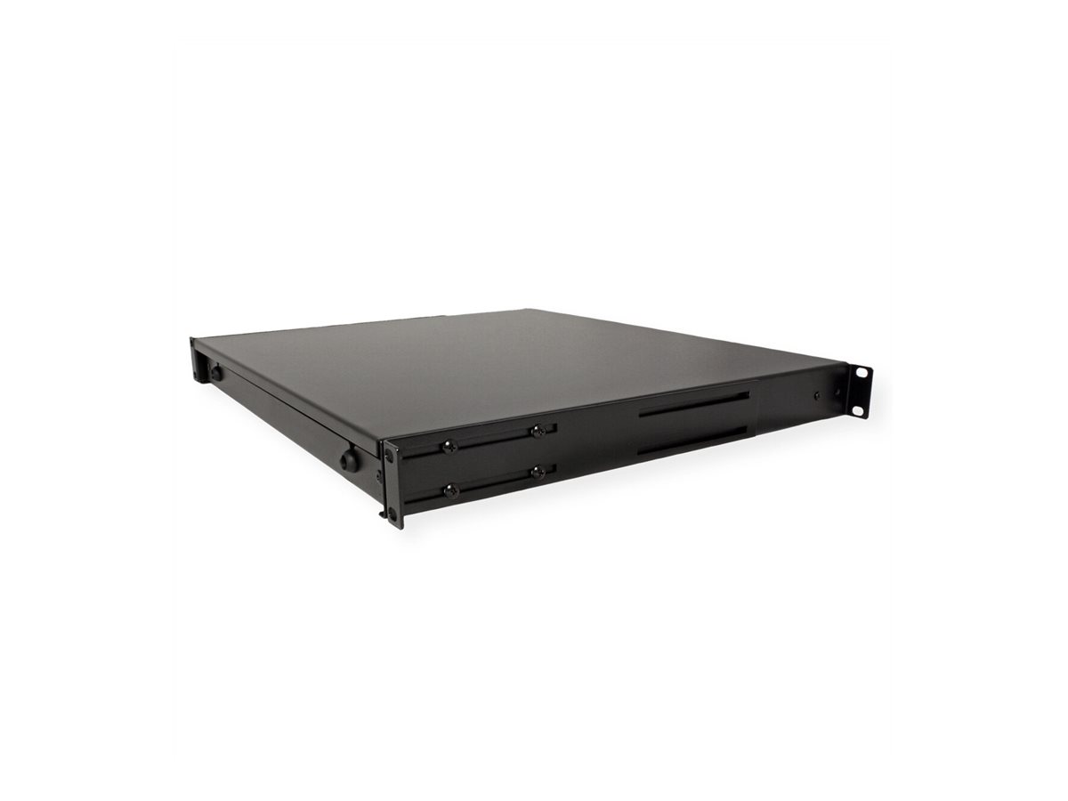 ROLINE Tastatur-Tablett - abschlie�bar, Tiefe 400 mm - RAL 9005, Jet Black - 1U - 48.3 cm (19)