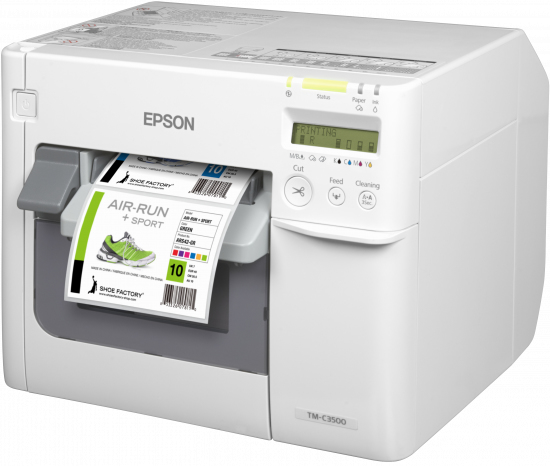 Epson TM-C3500 imprimante pour tiquettes Jet dencre Couleur 720 x 360 DPI 103 mm/sec Avec fil Ethernet/LAN