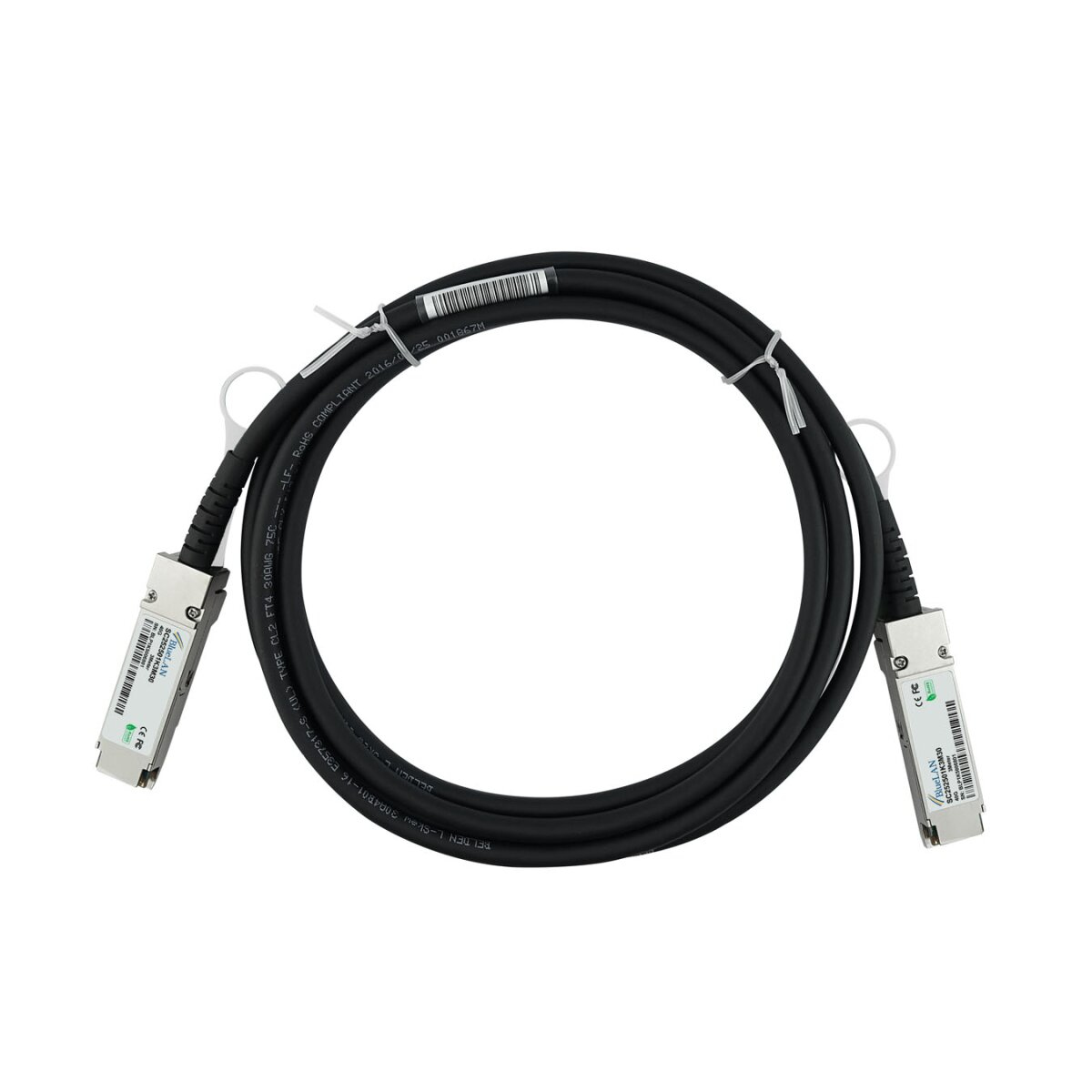 BlueOptics 40G-QSFP-QSFP-C-0201 InfiniBand cable 2 m Black