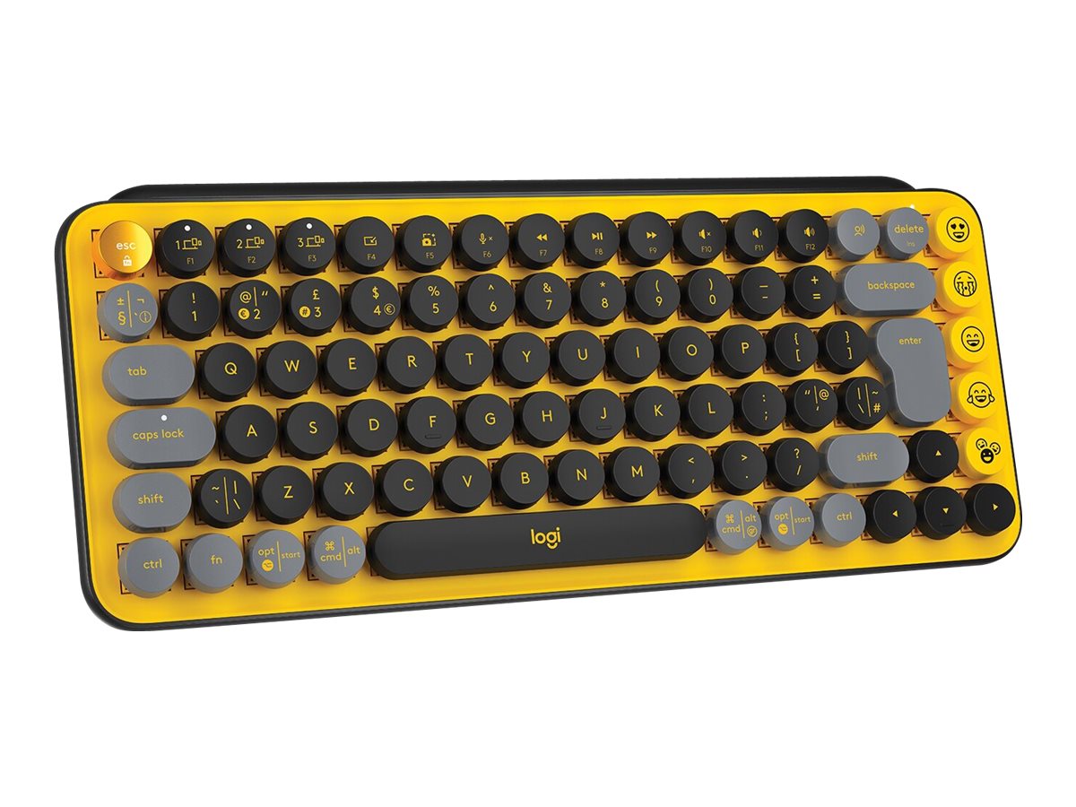 Clavier Logitech avec touches POP - Jaune explosion