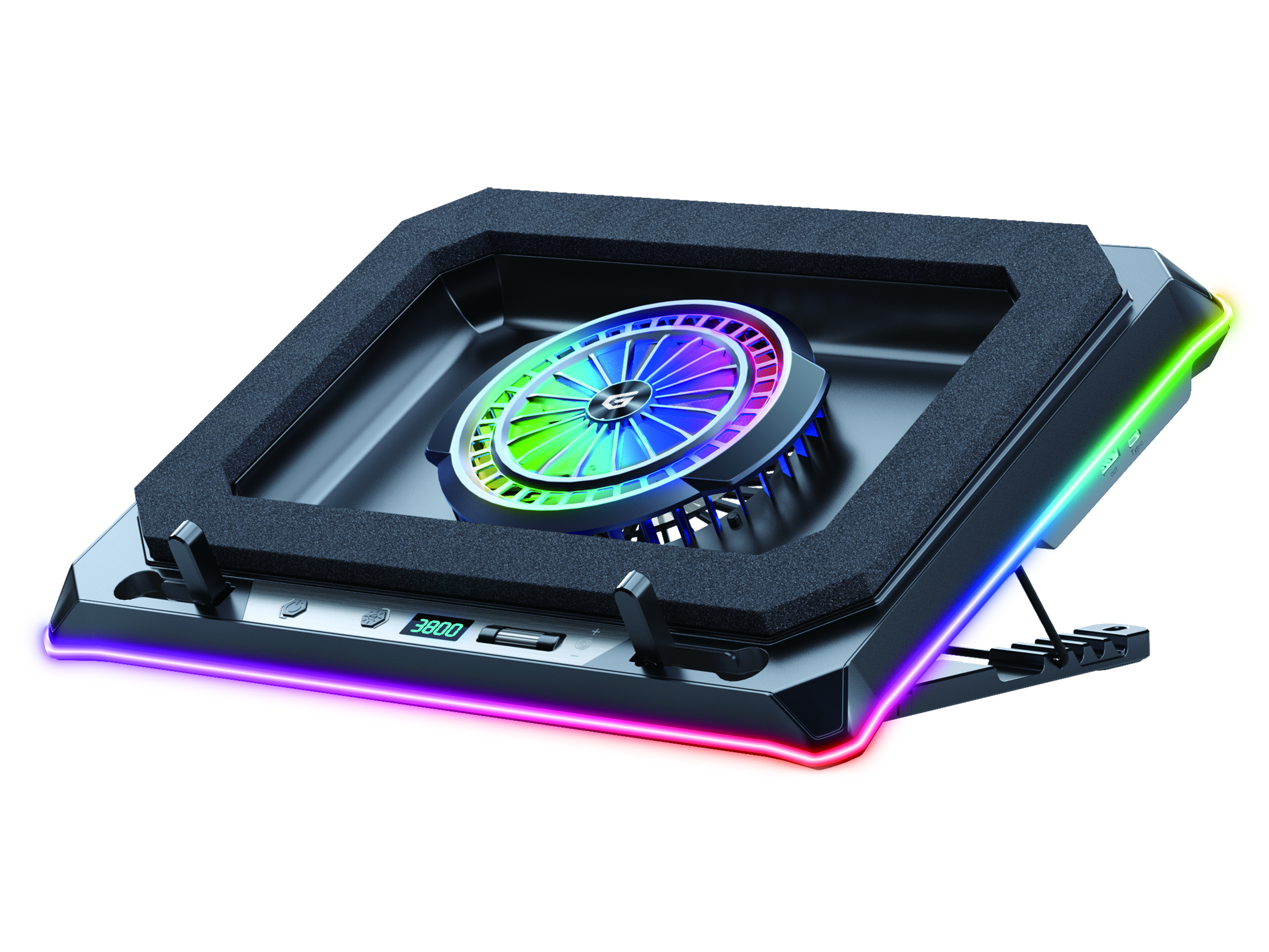 Conceptronic THYIA04B base di raffreddamento per laptop 48,3 cm (19) 1700 Giri/min Nero