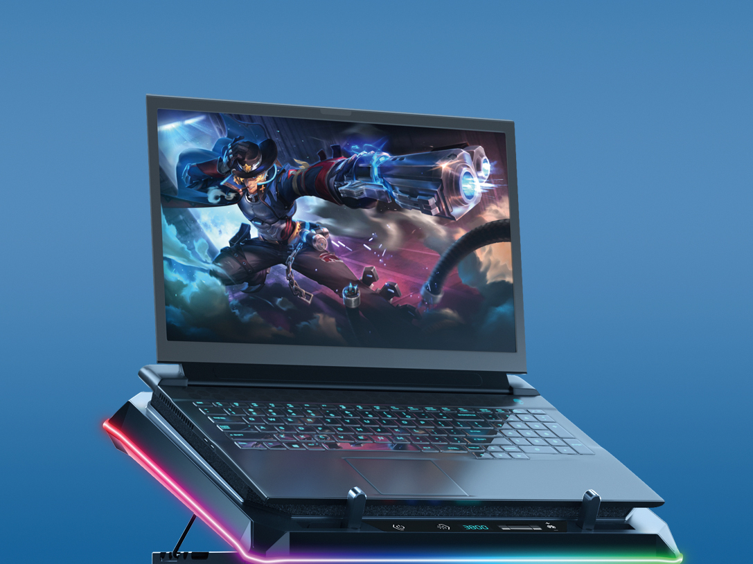 Conceptronic THYIA04B base di raffreddamento per laptop 48,3 cm (19) 1700 Giri/min Nero