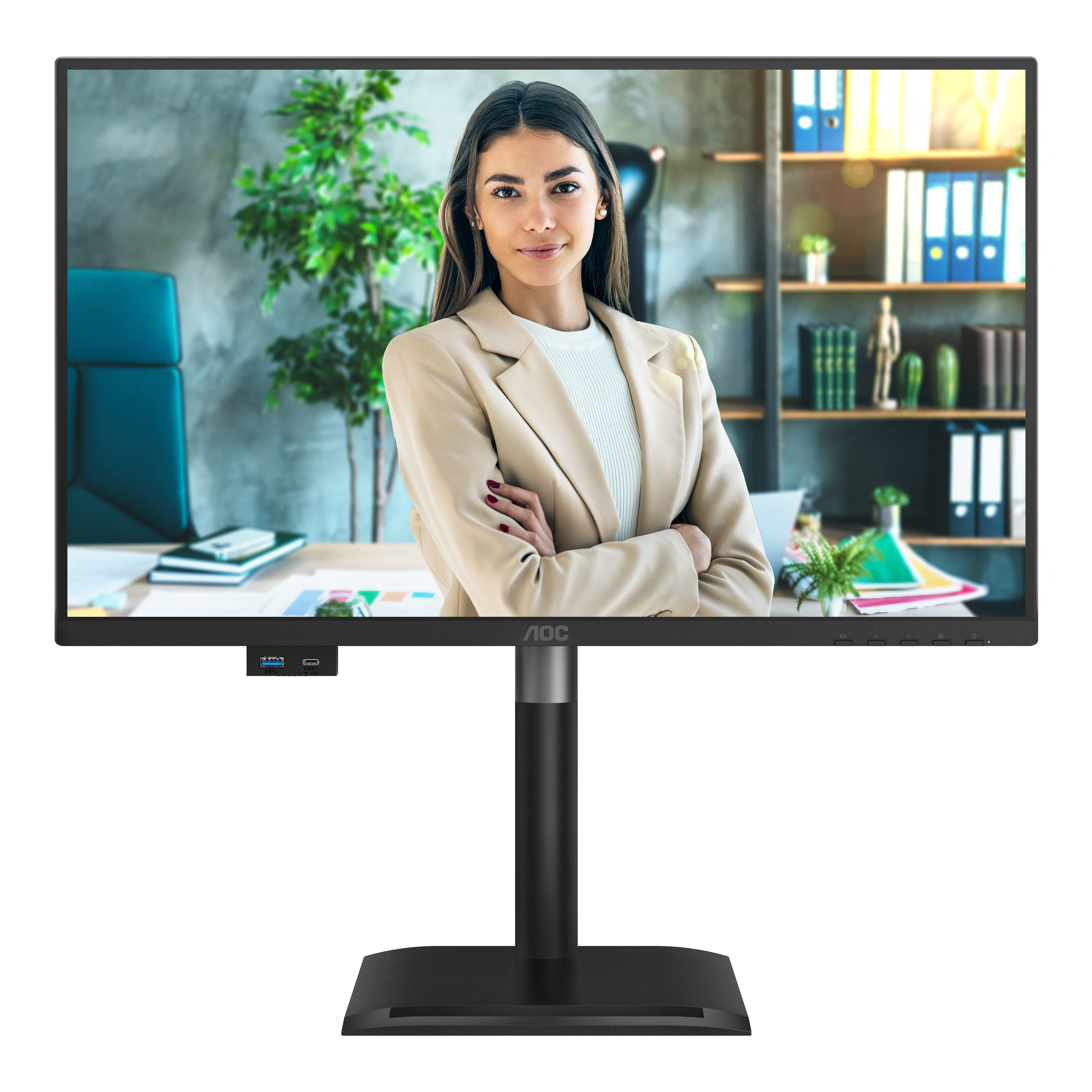AOC 24P4U computer monitor 60.5 cm (23.8) 1920 x 1080 pixels Full HD Black