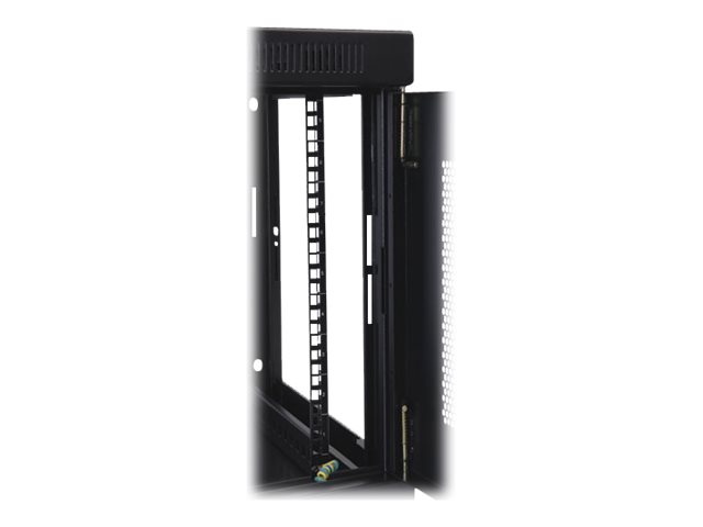 Tripp 9U Wall Mount Rack Enclosure Server Cabinet w/ Door & Side Panels - Schrank Netzwerkschrank - geeignet f�r Wandmontage - Schwarz - 9U - 48.3 cm (19)