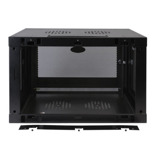 Tripp 9U Wall Mount Rack Enclosure Server Cabinet w/ Door & Side Panels - Schrank Netzwerkschrank - geeignet f�r Wandmontage - Schwarz - 9U - 48.3 cm (19)