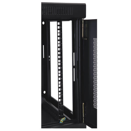 Tripp 9U Wall Mount Rack Enclosure Server Cabinet w/ Door & Side Panels - Schrank Netzwerkschrank - geeignet f�r Wandmontage - Schwarz - 9U - 48.3 cm (19)
