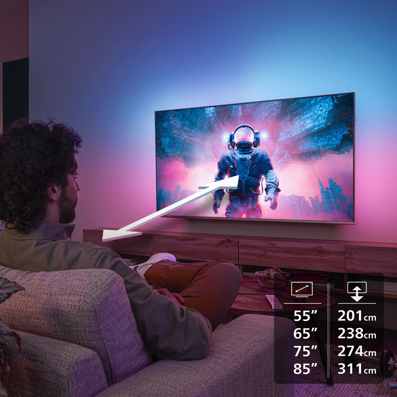 Philips 85MLED910/12 - LCD-TV - 216 cm