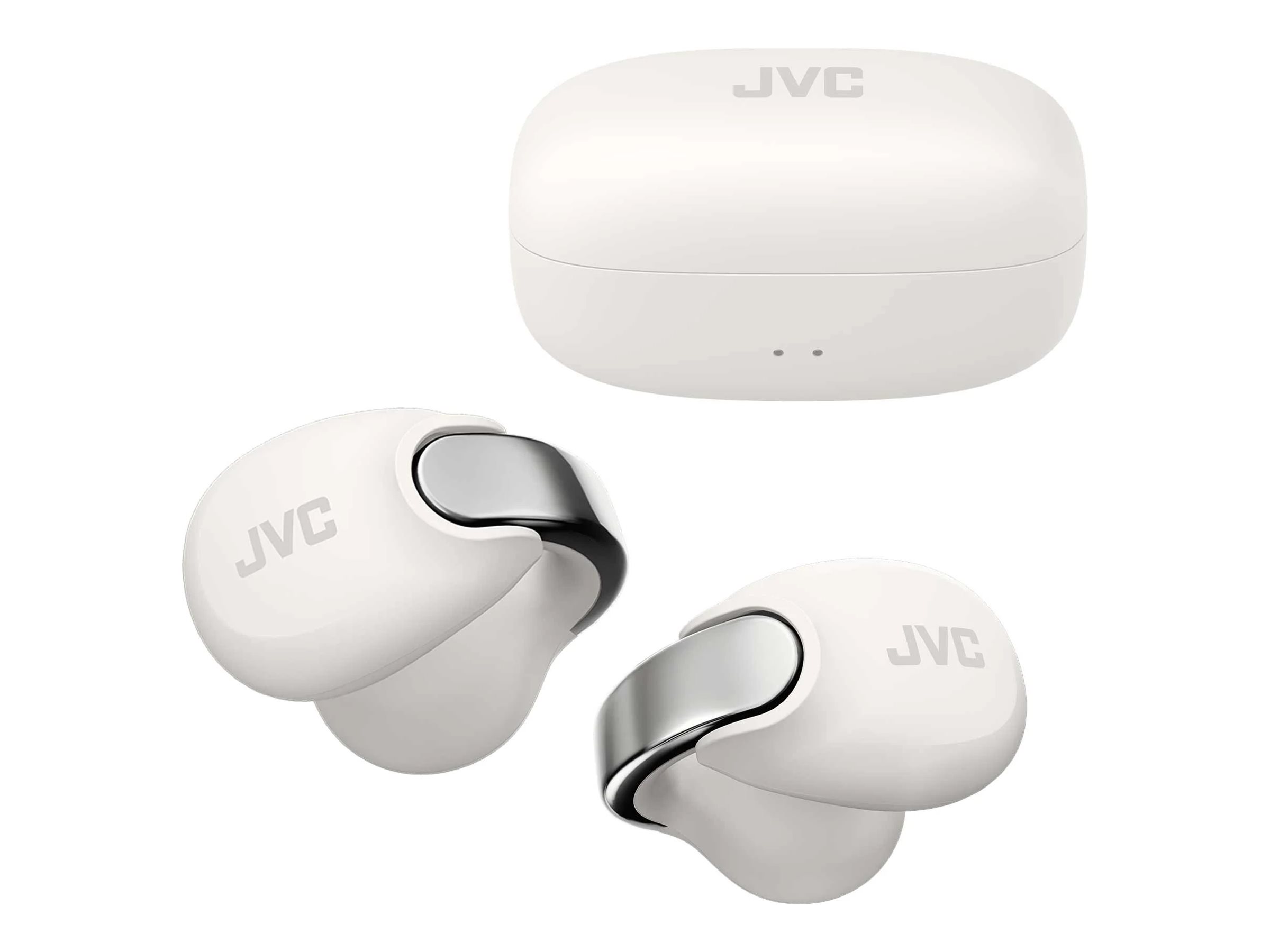 JVC HA-NP1T Auriculares Inalmbrico Clip de oreja Llamadas/Msica USB Tipo C Bluetooth Plata, Blanco