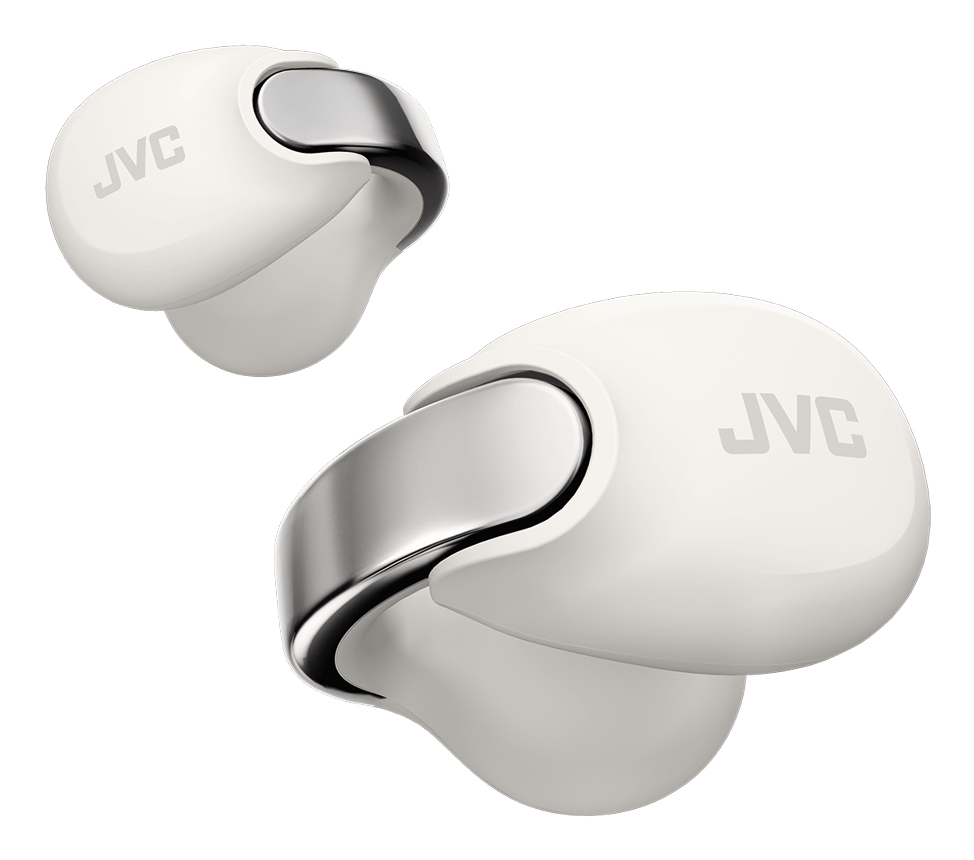 JVC HA-NP1T Auriculares Inal�mbrico Clip de oreja Llamadas/M�sica USB Tipo C Bluetooth Plata, Blanco