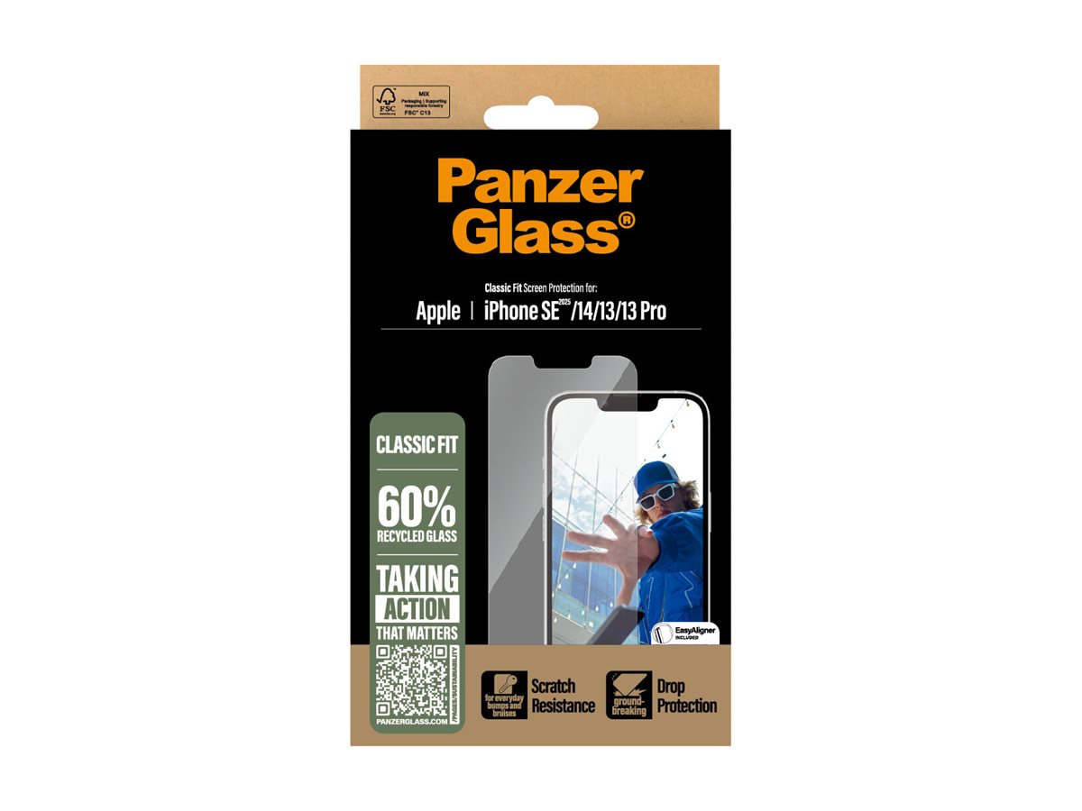 PanzerGlass Bildschirmschutz fr Handy - Klassische Passform mit EasyAligner