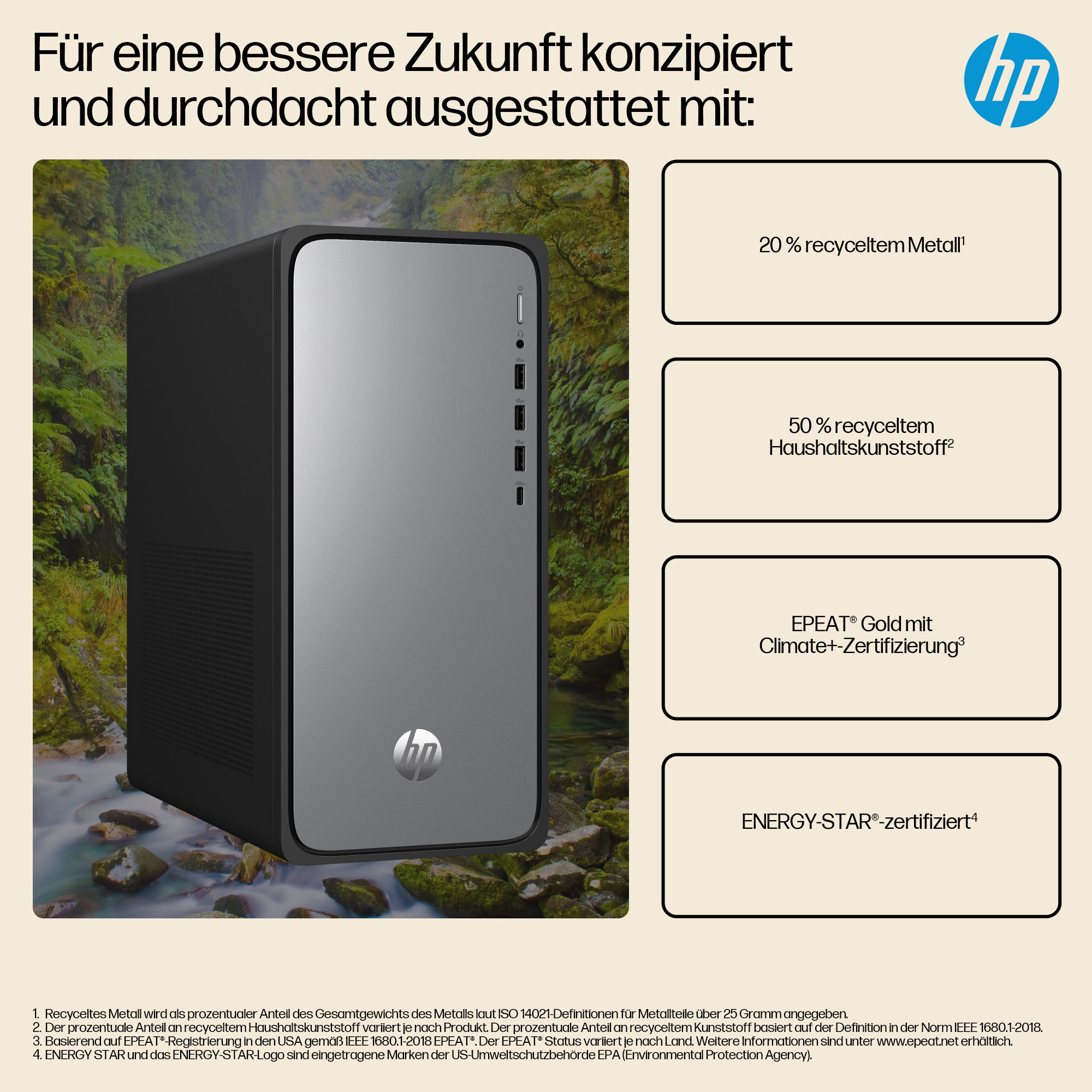 HP OmniDesk M02-0052ng - Tower - Core i5 i5-14400 / 2.5 GHz
