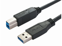 Bachmann 917.1205 - 1 m - USB A - USB B - USB 3.2 Gen 1 (3.1 Gen 1) - Schwarz
