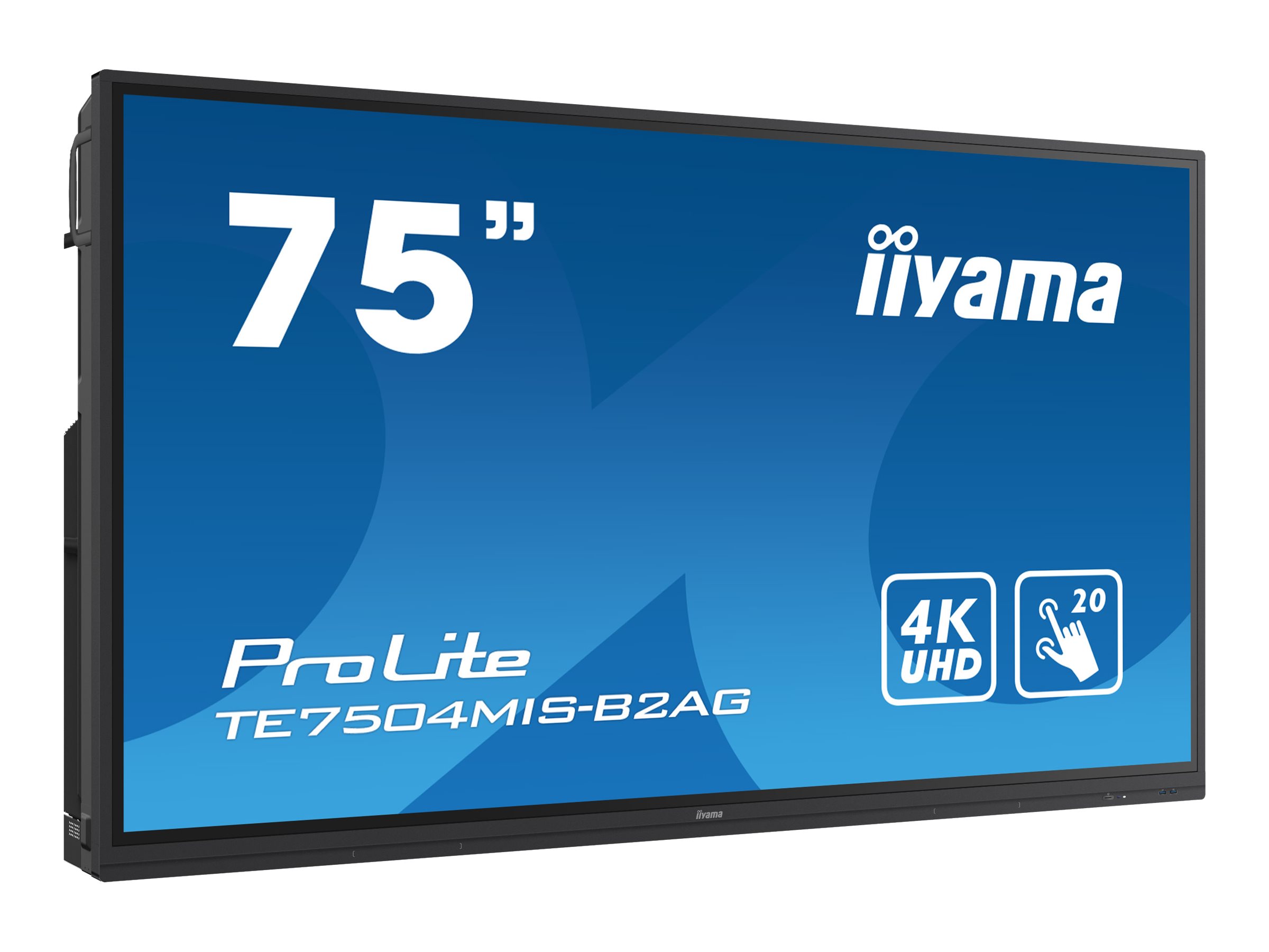 Iiyama ProLite TE7504MIS-B2AG - 190 cm (75) Diagonalklasse LCD-Display mit LED-Hintergrundbeleuchtung - interaktive Digital Signage - mit Integrierter Media-Player und Touchscreen (Multi-Touch)