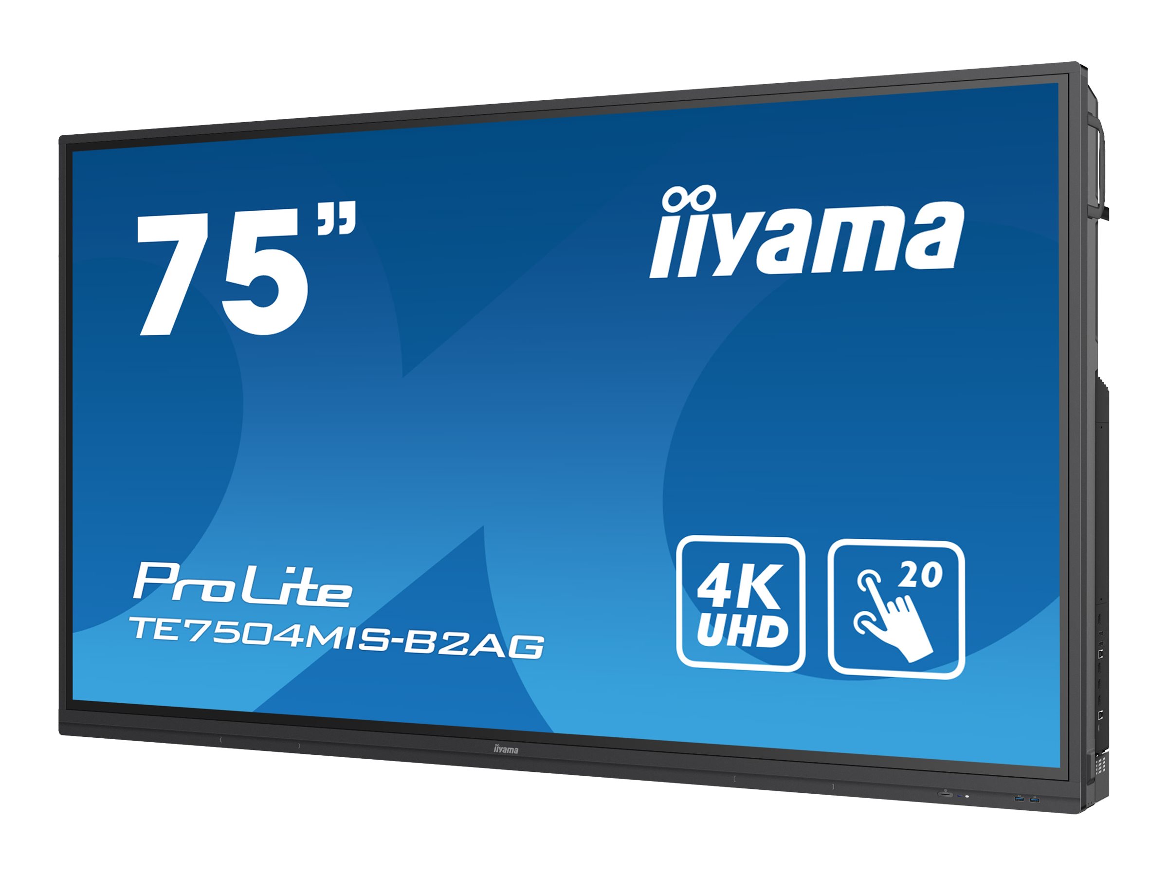 Iiyama ProLite TE7504MIS-B2AG - 190 cm (75) Diagonalklasse LCD-Display mit LED-Hintergrundbeleuchtung - interaktive Digital Signage - mit Integrierter Media-Player und Touchscreen (Multi-Touch)