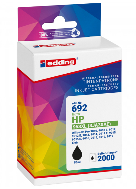 Edding EDD-692 ink cartridge 1 pc(s) Compatible Black
