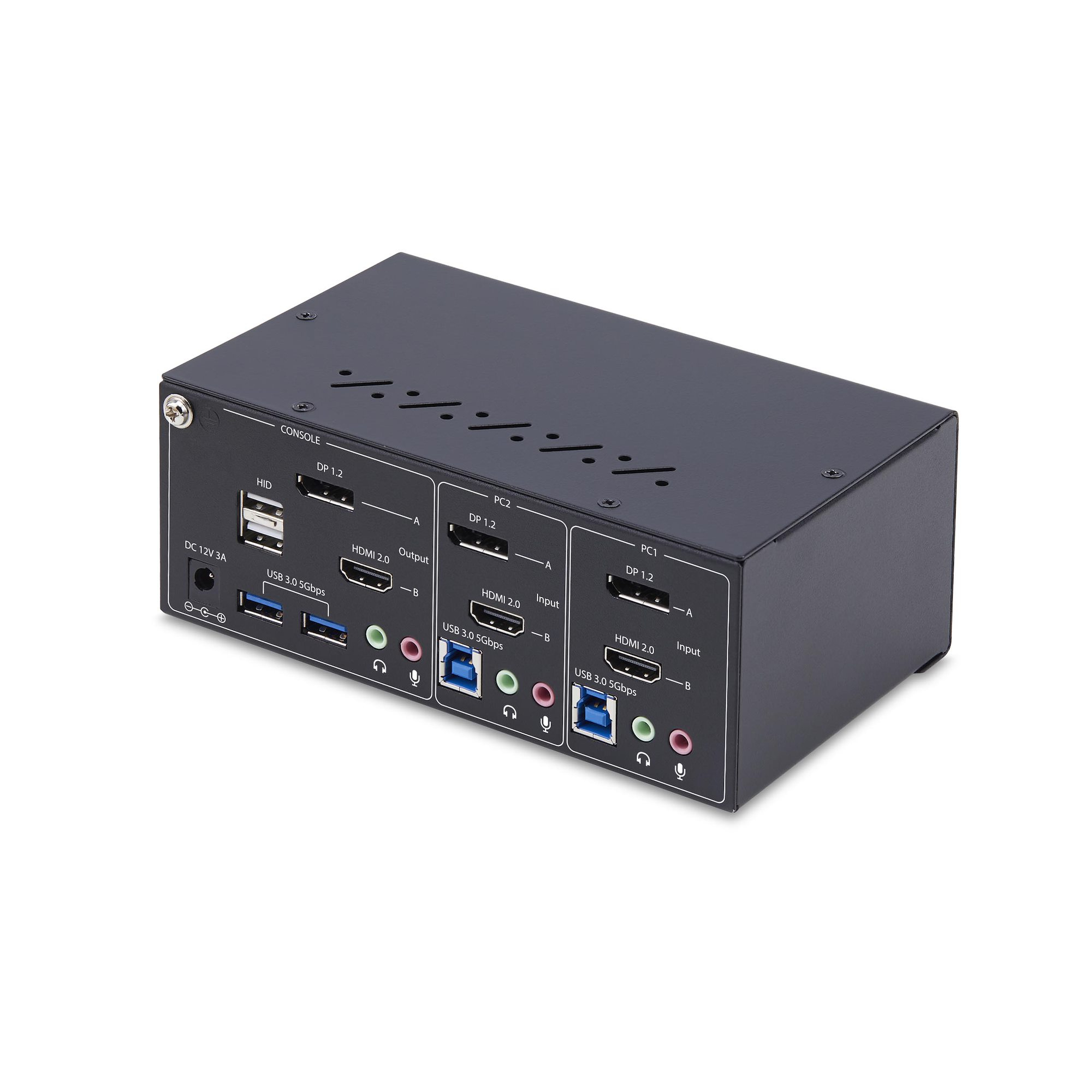 StarTech.com 2-Port Dual-Monitor DisplayPort en HDMI KVM Switch, 4K 60Hz