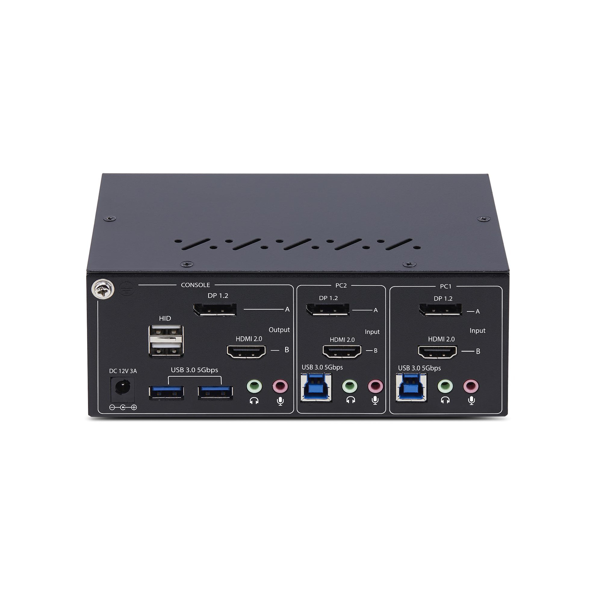 StarTech.com 2-Port Dual-Monitor DisplayPort en HDMI KVM Switch, 4K 60Hz