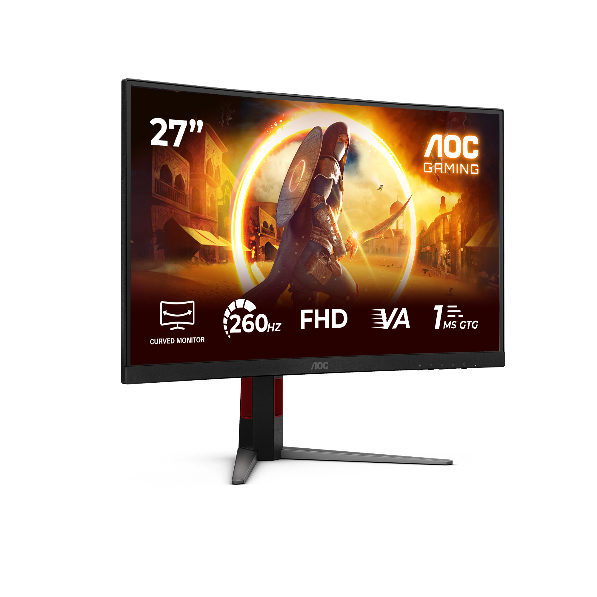 AOC G4 C27G4Z2 computer monitor 68.6 cm (27) 1920 x 1080 pixels Full HD LCD Black, Red