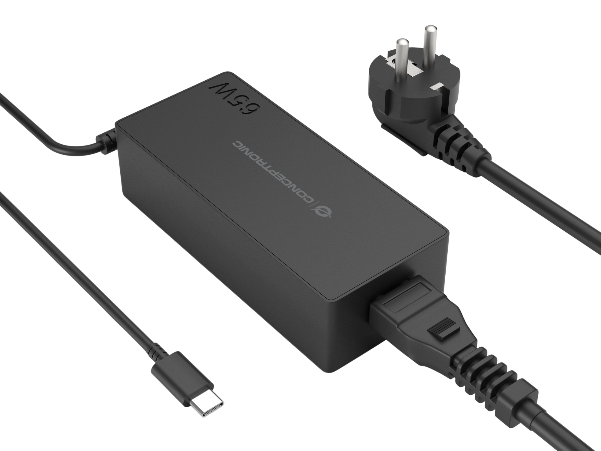 Conceptronic OZUL09BE adattatore e invertitore Interno 65 W Nero