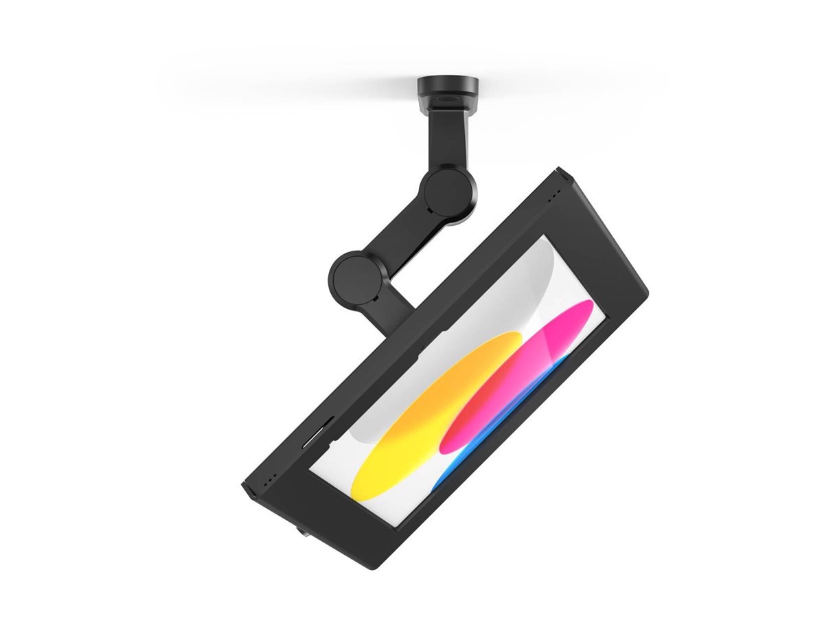 Compulocks Apex - Befestigungskit (Geh�use, Schwenkarm) - f�r Tablett - verriegelbar - Metallrahmen - Schwarz - Wandmontage, Thekenbereich, flach oberfl�chenmontierbar - f�r Apple 10.9-inch iPad (10. Generation)