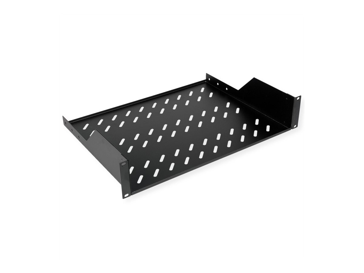 ROLINE Rack - Regal - 350 mm tief, Tragf�higkeit 25 kg - RAL 9005, Jet Black - 2U - 48.3 cm (19)