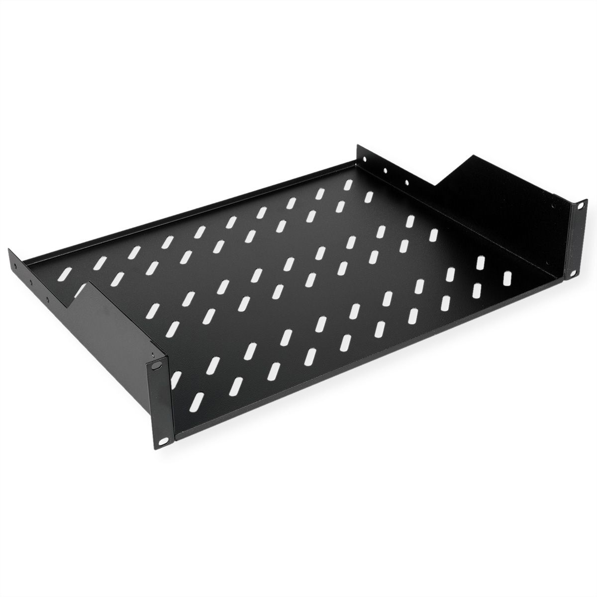 ROLINE Rack - Regal - 350 mm tief, Tragf�higkeit 25 kg - RAL 9005, Jet Black - 2U - 48.3 cm (19)