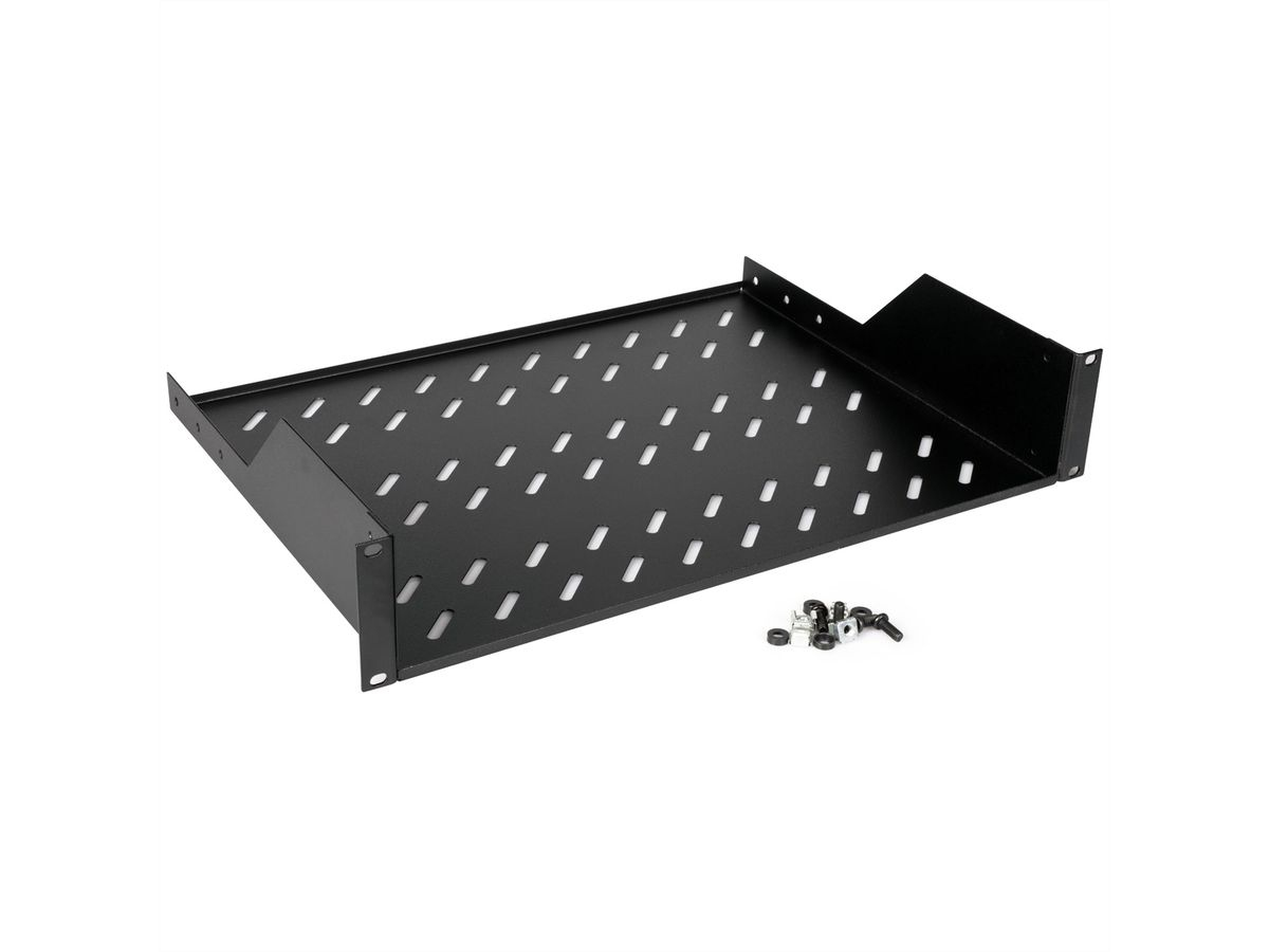 ROLINE Rack - Regal - 350 mm tief, Tragf�higkeit 25 kg - RAL 9005, Jet Black - 2U - 48.3 cm (19)