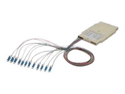 Digitus Splice cassette with 12 pigtails, pre-assembled, LC (APC), OS2