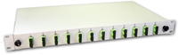 Lightwin LWL Spleibox 24 Fasern 12x DSC/APC Singlemode 9/125m OS2 G657.A1
