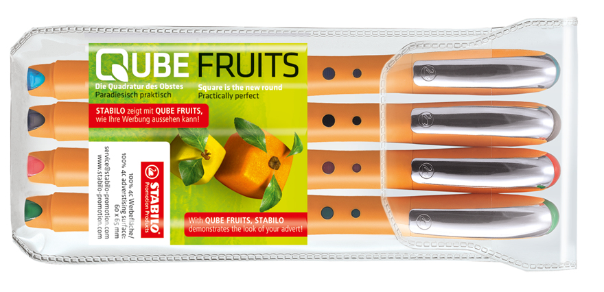 STABILO BionicWorker Bol�grafo cil�ndrico Negro, Azul, Verde, Rojo 4 pieza(s)