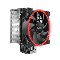 Pccooler GI-X6 V2 CPU-Khler in Rot - Khlset - 12 cm - 1800 RPM - 65 cfm - Rot