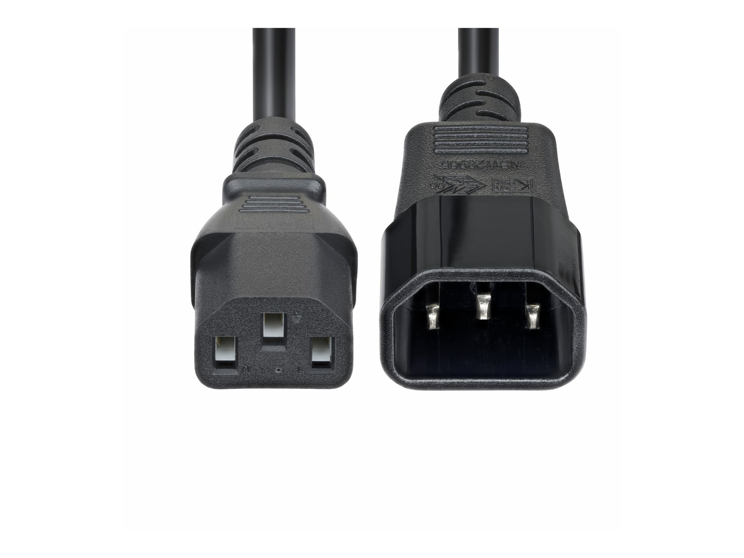 StarTech.com Cavo Prolunga di Alimentazione da 4,5m, Cavo di Alimentazione da C14 a C13 per PDU, 15A 250V, 14AWG, Prolunga Elettrica AC Certificata KEMA-KEUR
