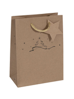 Sigel GT038 - Geschenkverpackungstasche - Braun - Abbildung - Papier - Weihnachten - Weihnachten