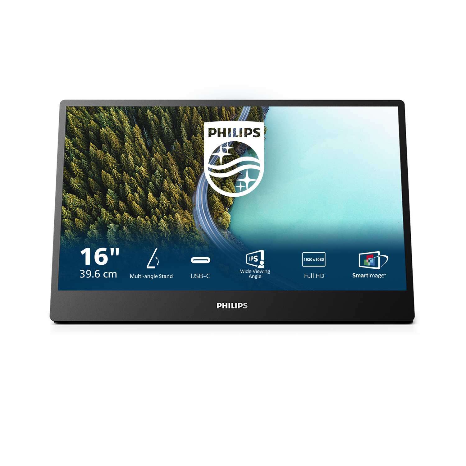 Philips 3000 series 16B1P3302/00 LED display 39,6 cm (15.6) 1920 x 1080 Pixeles Full HD Negro
