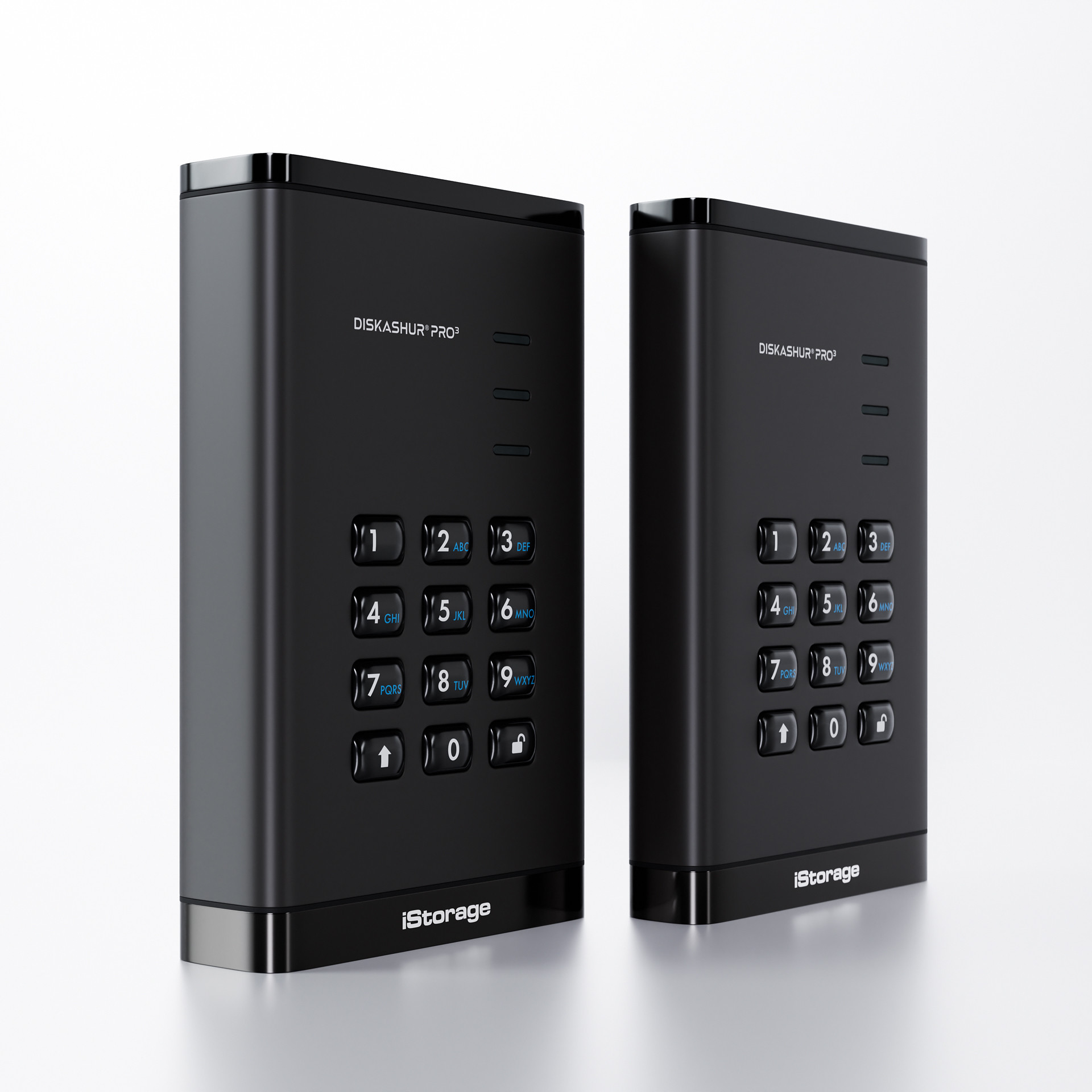 iStorage diskAshur PRO3 HDD 256-bit 2TB FIPS 140-3 Level 3