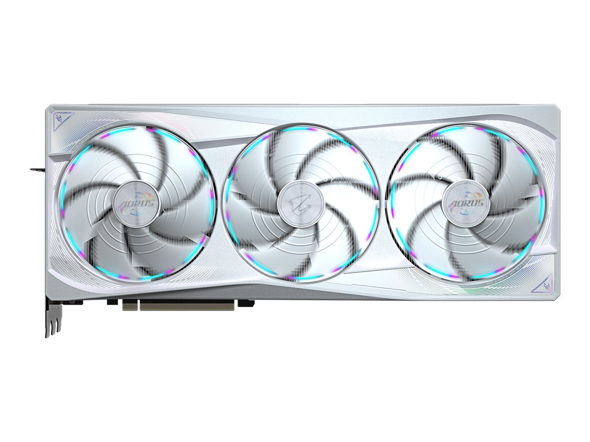 GIGABYTE AORUS GeForce RTX 5090 MASTER ICE 32G Graphics Card - 32GB GDDR7, 512bit, PCI-E 5.0, 2655MHz Core Clock, 3 x DP 2.1a, 1 x HDMI 2.1b, NVIDIA DLSS 4, GV-N5090AORUSM ICE-32GD